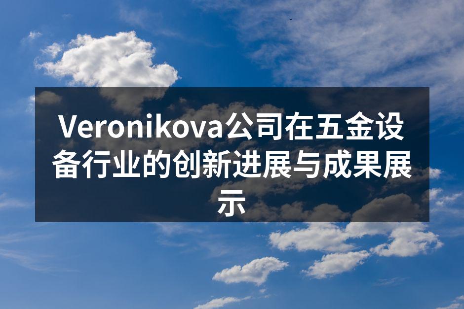 Veronikova公司在五金设备行业的创新进展与成果展示